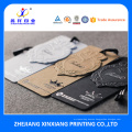 Customized color wholesale custom garment tag, eco-friendly or customized clothing hang tag,jeans hang tag